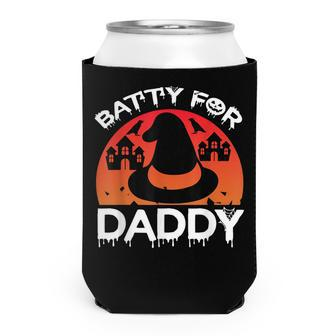 Batty For Daddy Retro Vintage Halloween Costume Mens Womens Can Cooler - Thegiftio UK