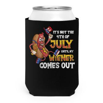 Mens Its Not A Party Until My Wiener Comes Out 4Th Of July Wiener Can Cooler - Seseable