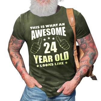 24Th Birthday Awesome Gift For Her 24 Year Old Daughter 1997 3D Print Casual Tshirt - Seseable
