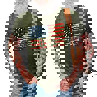 American Flag Usa 4Th Of July Independence Day Patriotic 3D Print Casual Tshirt - Seseable