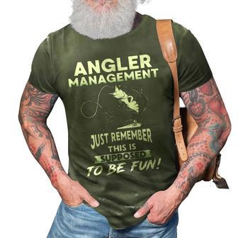 Angler Management 3D Print Casual Tshirt - Seseable