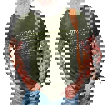 Anthropologist Definition Funny Anthropology Graduate Graphic Design Printed Casual Daily Basic 3D Print Casual Tshirt - Thegiftio