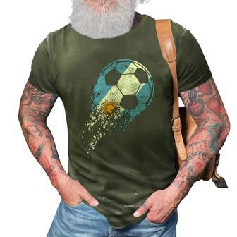 Argentina Soccer Argentinian Flag Pride Soccer Player 3D Print Casual Tshirt | Mazezy