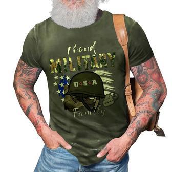 Army Graduation Proud Military Family Mom Dad Brother Sister 3D Print Casual Tshirt - Thegiftio UK