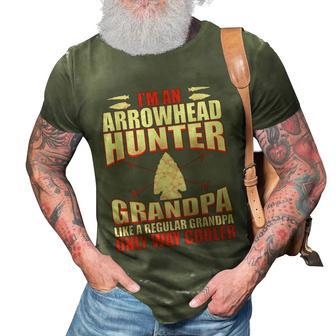 Arrowhead Hunting Funny Arrowhead Hunter Grandpa V2 3D Print Casual Tshirt - Thegiftio UK