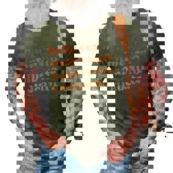 Back To School Believer Motivator Innovator Educator Teacher 3D Print Casual Tshirt - Thegiftio