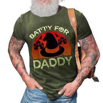 Batty For Daddy Retro Vintage Halloween Costume Mens Womens 3D Print Casual Tshirt - Thegiftio UK