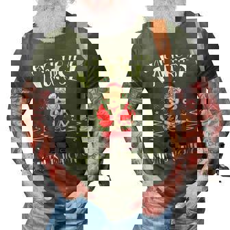 Be Nice To The Nurse Santa Is Watching Christmas Nursing 3D Print Casual Tshirt - Thegiftio