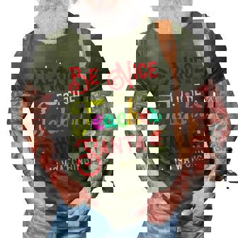 Be Nice To The Teacher Santa Is Watching Christmas Gifts 3D Print Casual Tshirt - Thegiftio