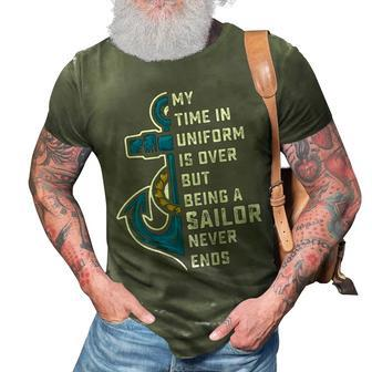 Being A Sailor Never End 3D Print Casual Tshirt - Monsterry