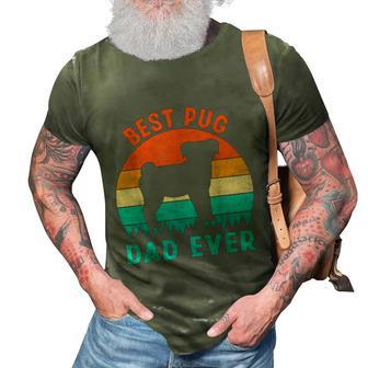 Best Pug Dad Ever Funny Gifts Dog Animal Lovers Walker Cute Graphic Design Printed Casual Daily Basic 3D Print Casual Tshirt - Thegiftio UK