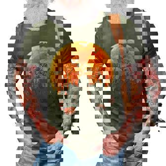 Black Cats Moon Pumpkin Funny Halloween Horror 3D Print Casual Tshirt - Thegiftio