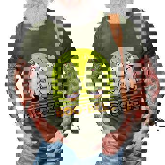 Boo Bees Ghoul Ghost Halloween Candy Full Moon Soul Spooky 3D Print Casual Tshirt - Thegiftio