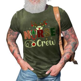 Christmas Nurse Crew For Women Scrub Tops Christmas 3D Print Casual Tshirt - Thegiftio UK