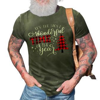 Christmas Trees Its The Most Wonderful Time Of The Year 3D Print Casual Tshirt - Thegiftio UK