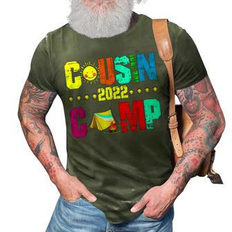 Cousin Camp 2022 Family Camping Summer Vacation Crew V2 3D Print Casual Tshirt - Seseable
