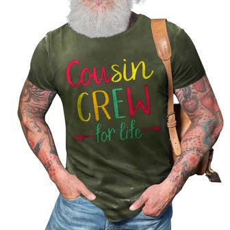 Cousin Crew For Life Family Matching Adult N Kids Funny 3D Print Casual Tshirt - Seseable