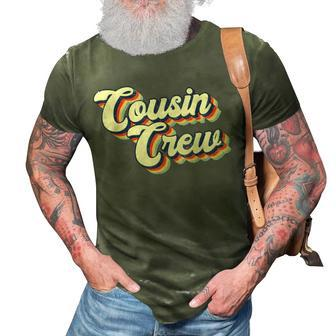 Cousin Crew Vintage Retro Gift Kids Girl Boy Men Women Funny 3D Print Casual Tshirt - Seseable