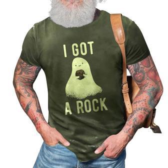 Cute Ghost Halloween I Got A Rock 3D Print Casual Tshirt | Mazezy