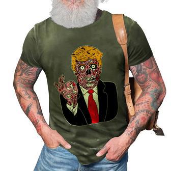 Cute Halloween Funny Halloween Day Zombie Donald Trump Graphic Design Printed Casual Daily Basic 3D Print Casual Tshirt - Thegiftio UK