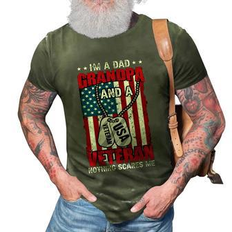 Dad Grandfather Us Veteran Graphic Design Printed Casual Daily Basic 3D Print Casual Tshirt - Thegiftio UK