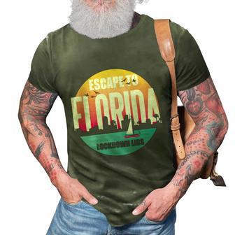 Desantis Escape To Florida Gift V3 3D Print Casual Tshirt - Monsterry