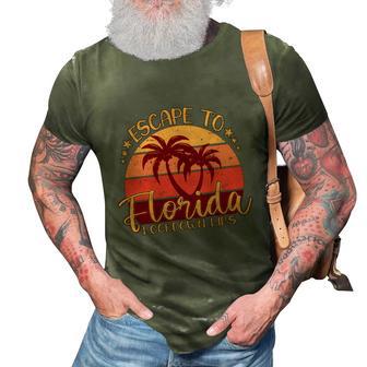 Desantis Escape To Florida Great Gift 3D Print Casual Tshirt - Monsterry AU