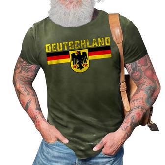 Deutschland Germany Flag Eagle German National Men Women 3D Print Casual Tshirt - Thegiftio UK