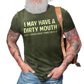 Dirty Mouth 3D Print Casual Tshirt - Seseable
