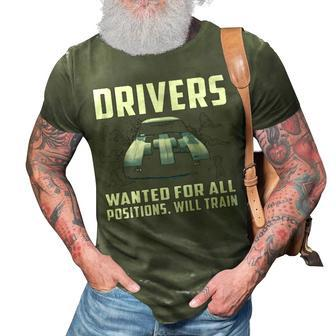 Drivers Wanted 3D Print Casual Tshirt - Seseable