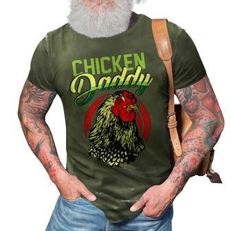 Fatherday Chicken Daddy Best Dad Ever Funny Gifts For Mens 3D Print Casual Tshirt - Thegiftio UK