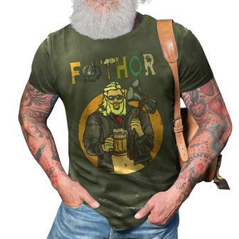 Fathor Like A Dad Drinking Beer 3D Print Casual Tshirt - Thegiftio UK