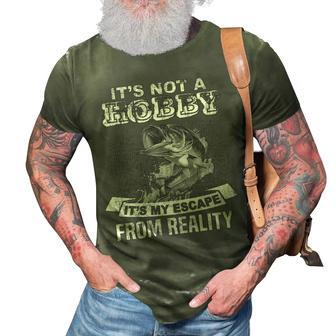 Fishing - Escape From Reality 3D Print Casual Tshirt - Seseable