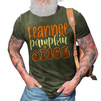 Flannel Pumpkin Spice Flower Vintage Style Fall Autumn Vibes 3D Print Casual Tshirt - Thegiftio UK