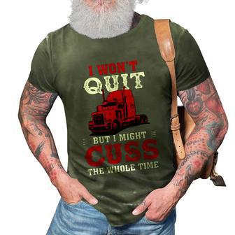 Fun Gift For Truck Drivers Cool Gift 3D Print Casual Tshirt - Monsterry