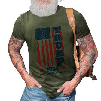 Funny Anti Biden Donald J Trump Distressed Flag Pocket 3D Print Casual Tshirt - Monsterry AU