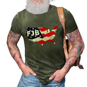 Funny Anti Biden Fjb America Usa Distressed Flag 3D Print Casual Tshirt - Monsterry CA