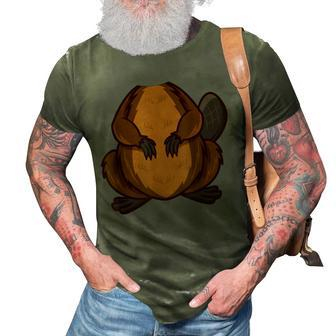 Funny Beaver Body Headless Halloween Easy Costume Outfit 3D Print Casual Tshirt - Seseable