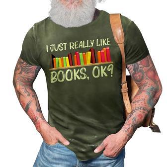 Funny Book Art For Men Women Author Bookworm Library Lovers 3D Print Casual Tshirt - Thegiftio UK