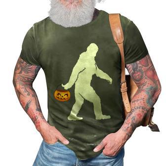 Funny Halloween Bigfoot Sasquatch Halloween Pumpkin Graphic Design Printed Casual Daily Basic 3D Print Casual Tshirt - Thegiftio UK