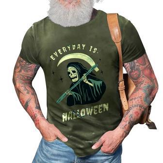 Funny Halloween Everyday Is Halloween Graphic Design Printed Casual Daily Basic 3D Print Casual Tshirt - Thegiftio UK