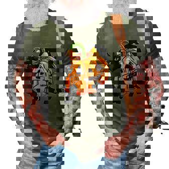 Funny Halloween Jack O Lantern Pumpkin Cat Gift Girls Women 3D Print Casual Tshirt - Thegiftio