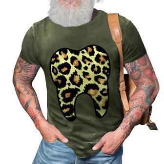 Funny Leopard Leo Dental Hygienist Teeth Assistant Dentistry Tshirt Graphic Design Printed Casual Daily Basic 3D Print Casual Tshirt - Thegiftio UK