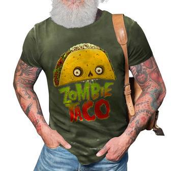 Funny Zombie Taco 3D Print Casual Tshirt - Thegiftio UK