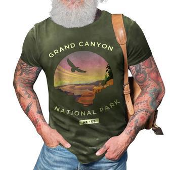 Grand Canyon Arizona Us National Park Travel Hiking 3D Print Casual Tshirt - Seseable