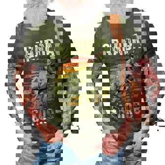 Grandpa Saurus Dinosaur Grandpasaurus Family Matching T Rex 3D Print Casual Tshirt - Thegiftio