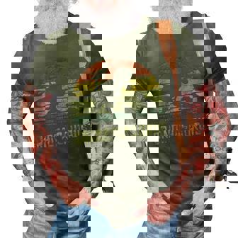 Grandpa Saurus T Rex Dinosaur Grandpa 3 Kids Family Matching 3D Print Casual Tshirt - Thegiftio