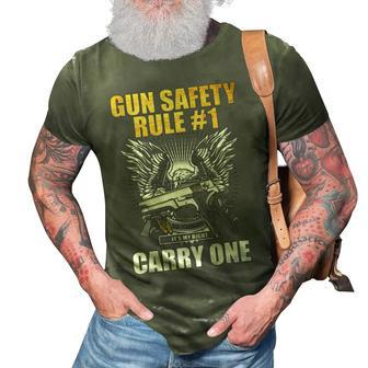 Gun Safety V2 3D Print Casual Tshirt - Seseable