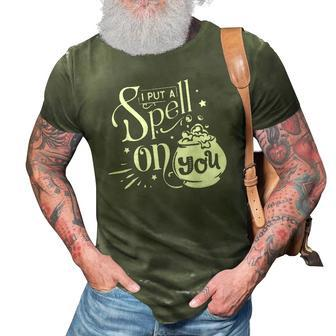 Halloween I Put A Spell On You White Version 3D Print Casual Tshirt - Seseable