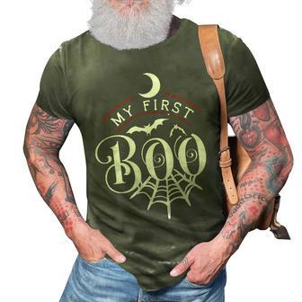 Halloween My First Boo Orange And White 3D Print Casual Tshirt - Seseable